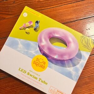 Purple Inflatable LED Swim Tube